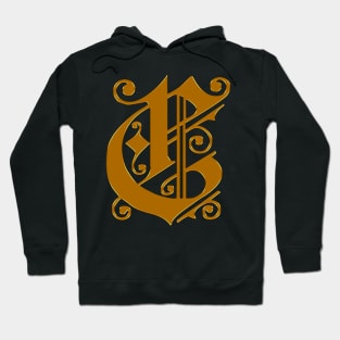 Golden Letter C Hoodie